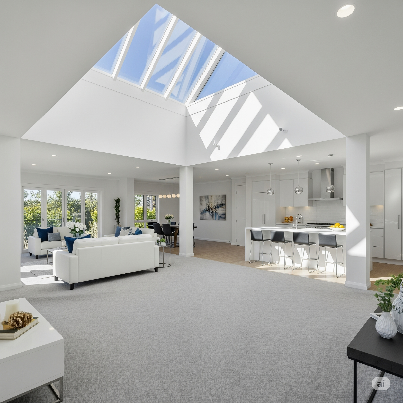 PiĂšce lumineuse grĂące Ă la pose d'un velux